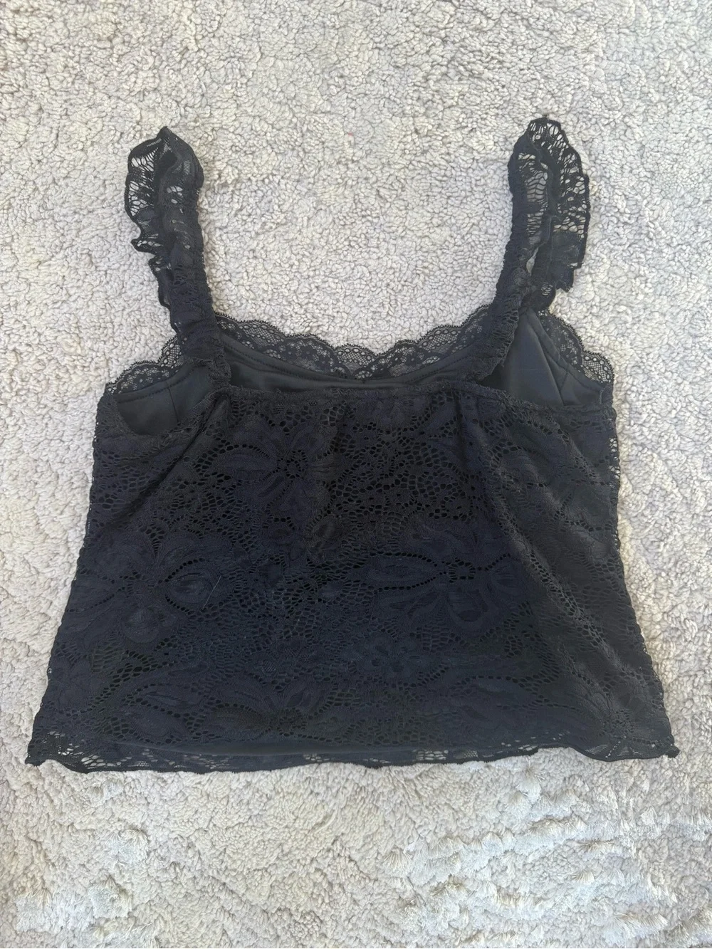 Black Lace Tank Top